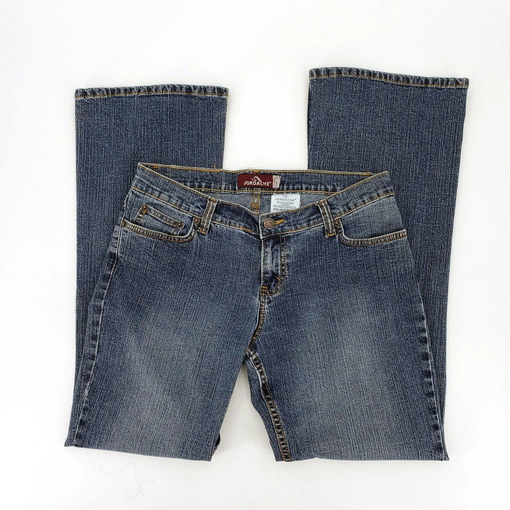 Jordache Juniors Size 09/10 Vintage Petite Blue Cotton Blend Stretch Denim Jeans